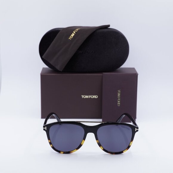 Tom Ford FT1098 05A Damian-02 Aviator Sunglasses - Black  display picture 1